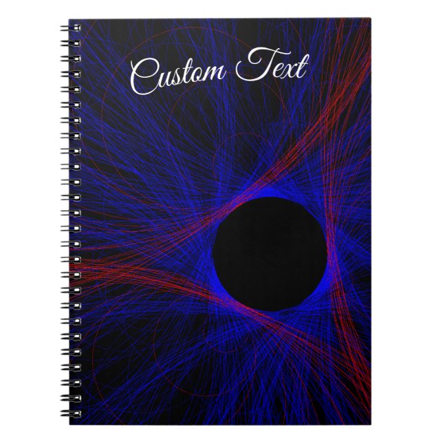 Accented Triangle Geometric Spiral Notebook Anteckningsbok (Framsidan)