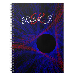 Accented Triangle Geometric Spiral Notebook Anteckningsbok