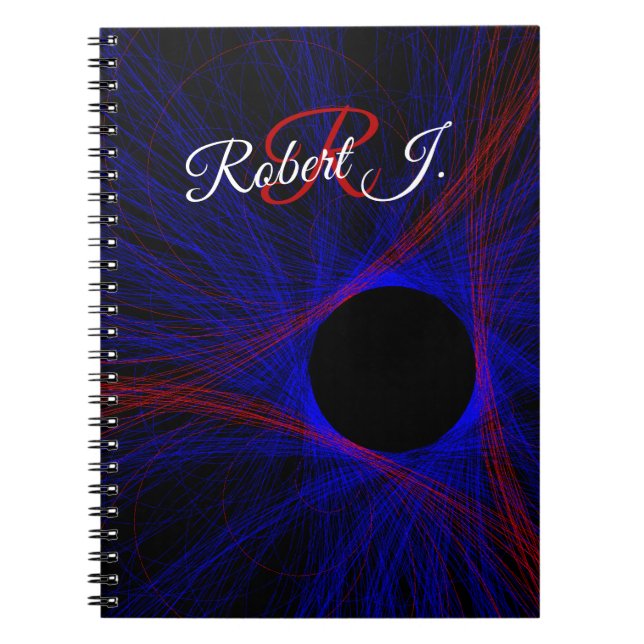 Accented Triangle Geometric Spiral Notebook Anteckningsbok (Framsidan)