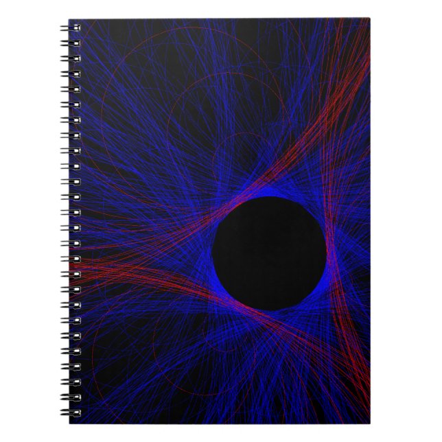 Accented Triangle Geometric Spiral Notebook Anteckningsbok (Framsidan)
