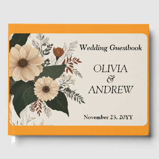 accenter för blommigt i elegant och färg paletten  gästböcker