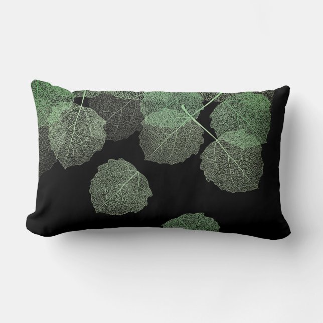 Accentkudde - Naturliga blad Lumbarkudde (Framsida)