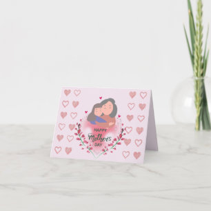 accentpastel mors dag för sentimental blommigt tack kort