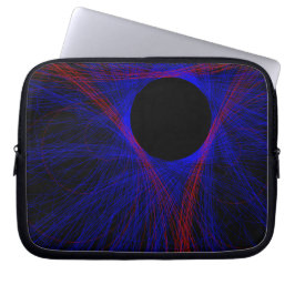 Accentuerad triangulär geometrisk elektronpåse laptop fodral