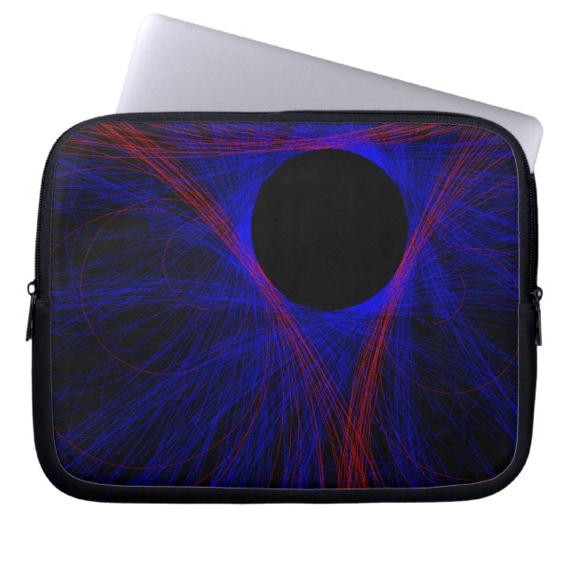 Accentuerad triangulär geometrisk elektronpåse laptop fodral (Framsidan)