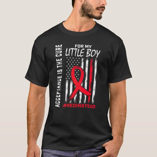 Acceptance Redi stället Bära Red i stället Autism  T Shirt (Framsida)