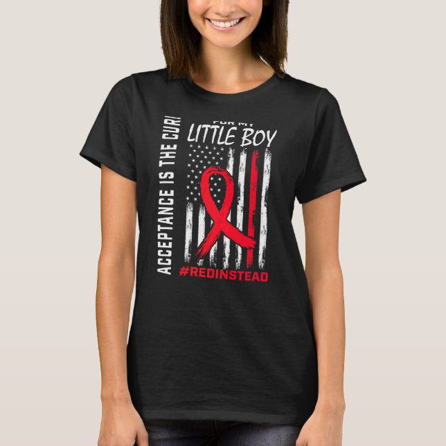 Acceptance Redi stället Bära Red i stället Autism  T Shirt (Framsida)