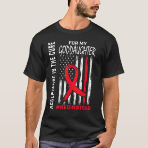 Acceptance Redistället Red istället Autism Goddaug T Shirt