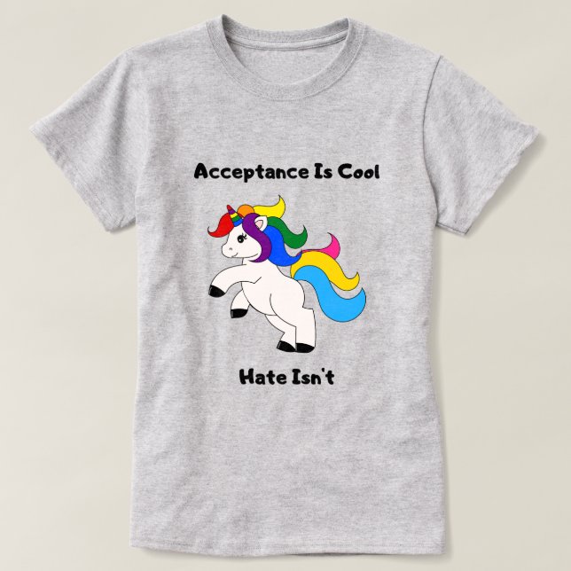 Acceptans är coolt t shirt (Design framsida)