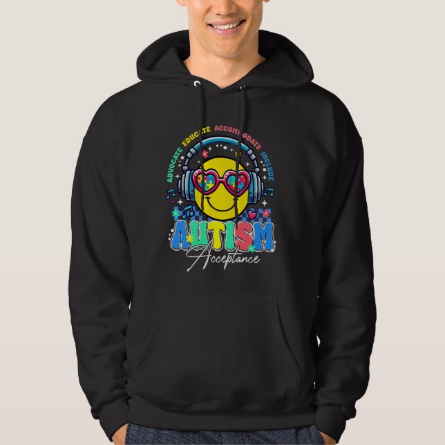 acceptans av autism (2 hoodie (Framsida)