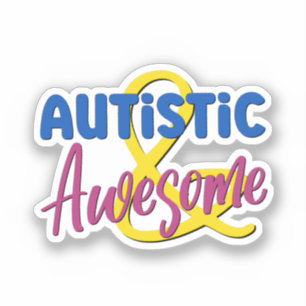 Acceptans av Fantastisk och autistisk mångfald Klistermärken