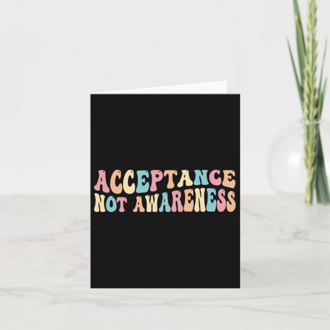 Acceptans Neurodiversity Autism Neurodivergerande Kort (Framsida)