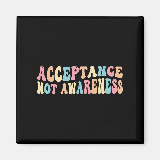 Acceptans Neurodiversity Autism Neurodivergerande Magnet (Framsidan)