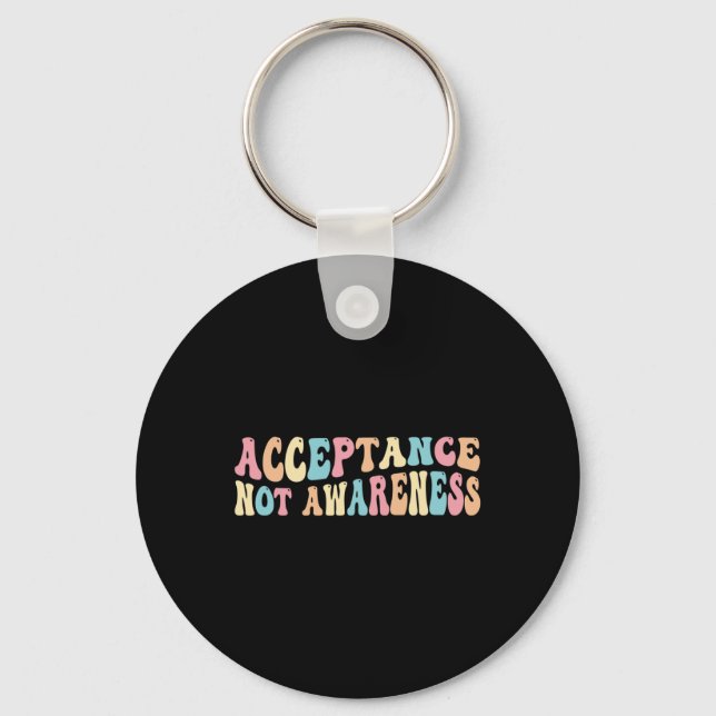 Acceptans Neurodiversity Autism Neurodivergerande Nyckelring (Framsida)