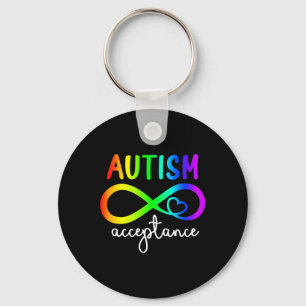 Acceptans Ofinity Heart Autism Awareness Month R Nyckelring