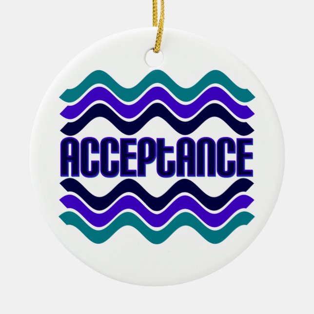 Acceptanskvot i Lila av blå Grönt Julgransprydnad Keramik (Framsidan)