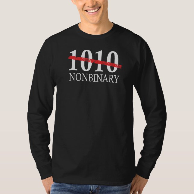 Acceptansoffert för Social som inte är binär kod T Shirt (Framsida)