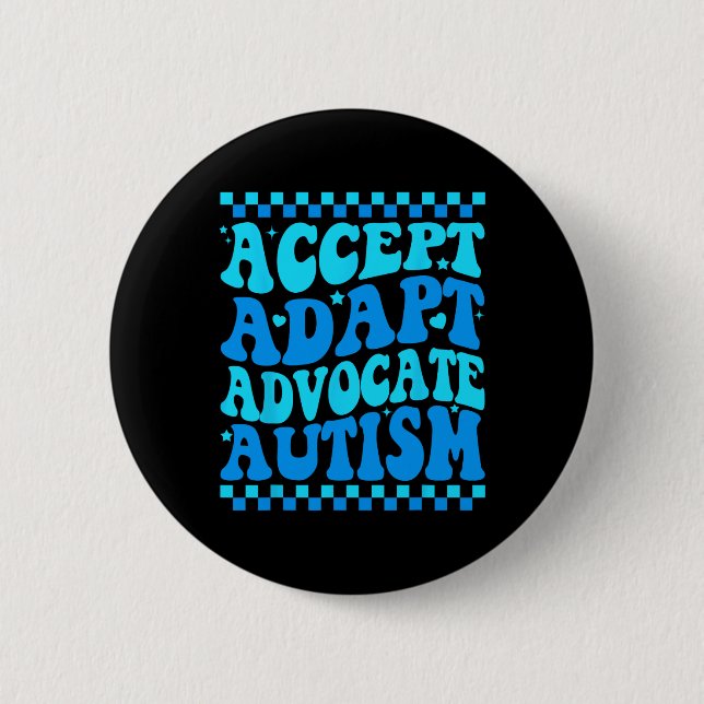 Acceptera Adapt Advocate Autism Awareness Month Ma Knapp (Framsida)