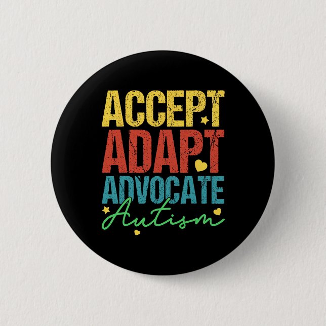 Acceptera Adapt Advocate Autism Awareness Month Ma Knapp (Framsida)