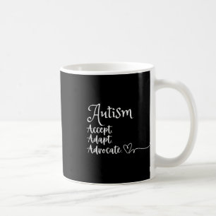 Acceptera Adapt Advocate Autism Support Funny Auti Kaffemugg
