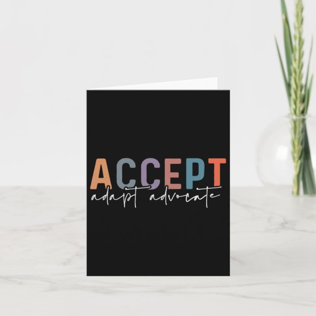 Acceptera Adapt Advocate Speciell Education Teache Kort (Framsida)