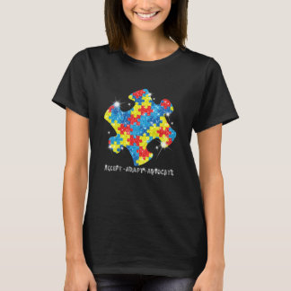 Acceptera anpassar förkämpeAutismmedvetenhet T Shirt
