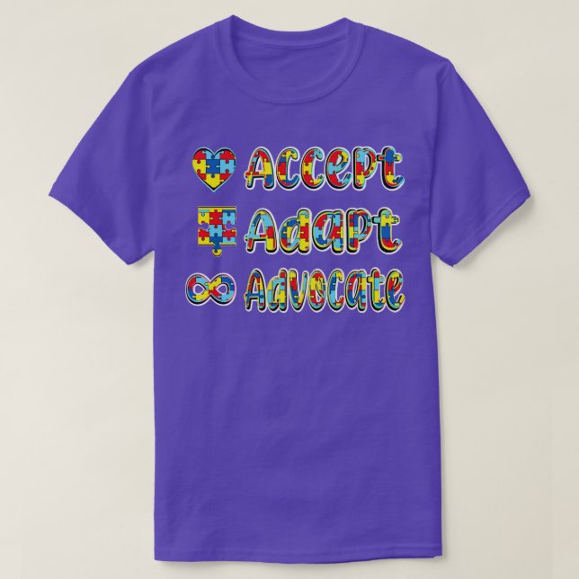 Acceptera anpassning och förespråka t shirt (Design framsida)