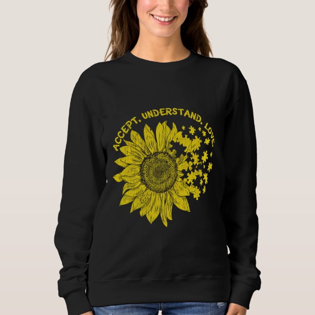Acceptera Autistic Kids Support Autism Awa T Shirt (Framsida)