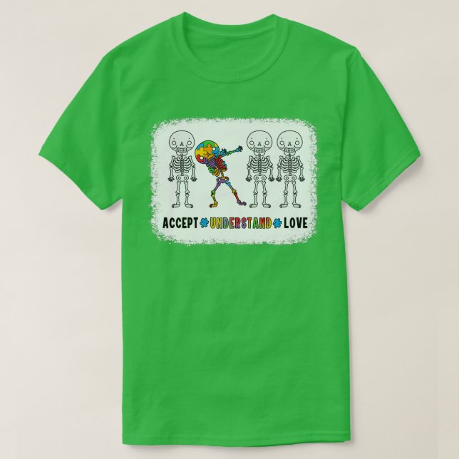 Acceptera insikten om Kärlek autism 1 T Shirt (Design framsida)