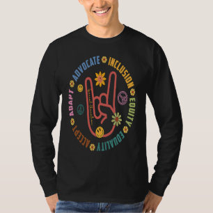 Acceptera integrering av jämlikhet i fråga om anpa t shirt
