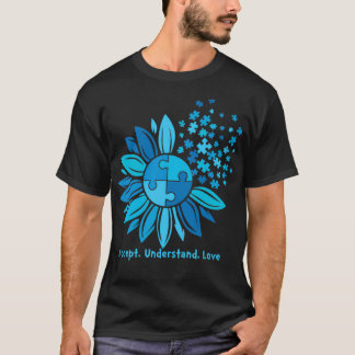 Acceptera Kärlek förstå autismmedvetenheten 4 T Shirt