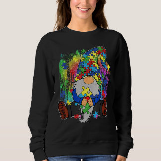 Acceptera Kärlek Gnome Puzzle Delar Autism T Shirt