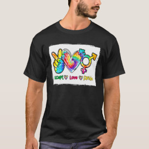 Acceptera Kärlek Pride Transgender Tie Dye LGBt Pr T Shirt