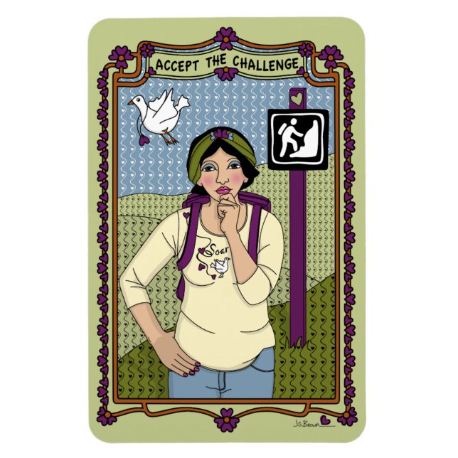 Acceptera kylskåpet Challenge_A_4x6 Magnet (Vertikal)