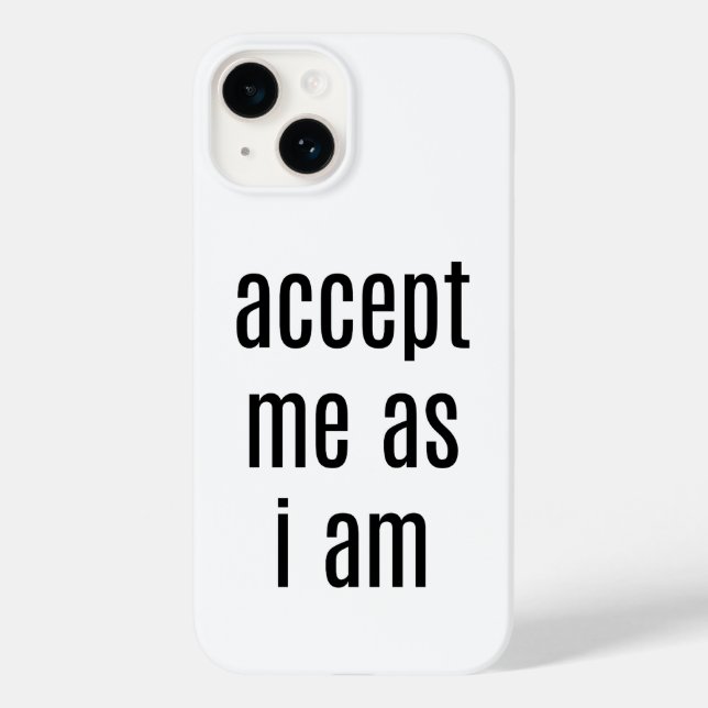 Acceptera mig som jag är iphone case (Baksida)