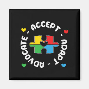Acceptera proffs Adapt Support Autism Awareness Un Magnet