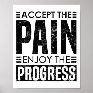Acceptera Smärtan - Uplifting Bodybuilding Poster