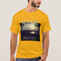 Acceptera solnedgången t-shirt