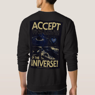 Acceptera universums kärlek Kosmisk typografi Lång Ärmad Tröja