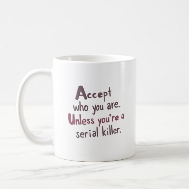 Acceptera Vem Du Är Kaffemugg (Vänster)
