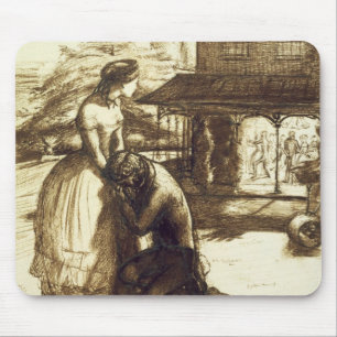 Accepterad 1853 (skriva & bryna bläck på papper) musmatta
