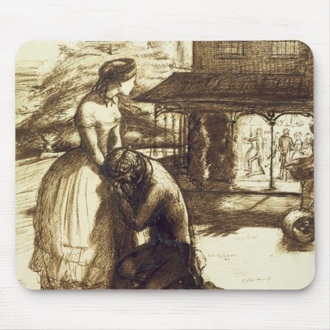 Accepterad 1853 (skriva & bryna bläck på papper), musmatta (Framsidan)