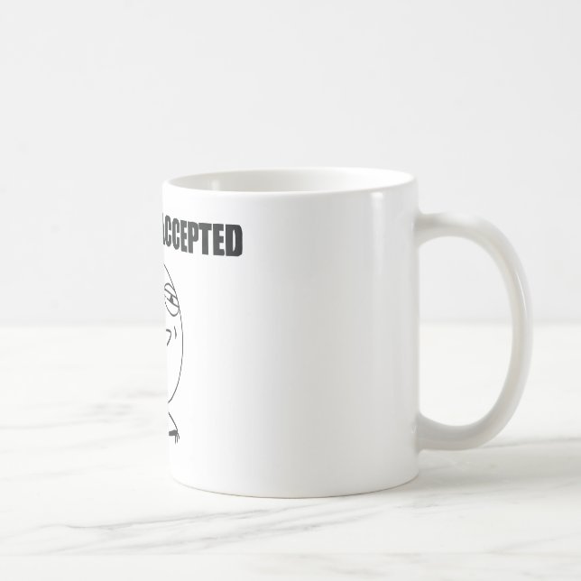 Accepterad utmaning kaffemugg (Höger)