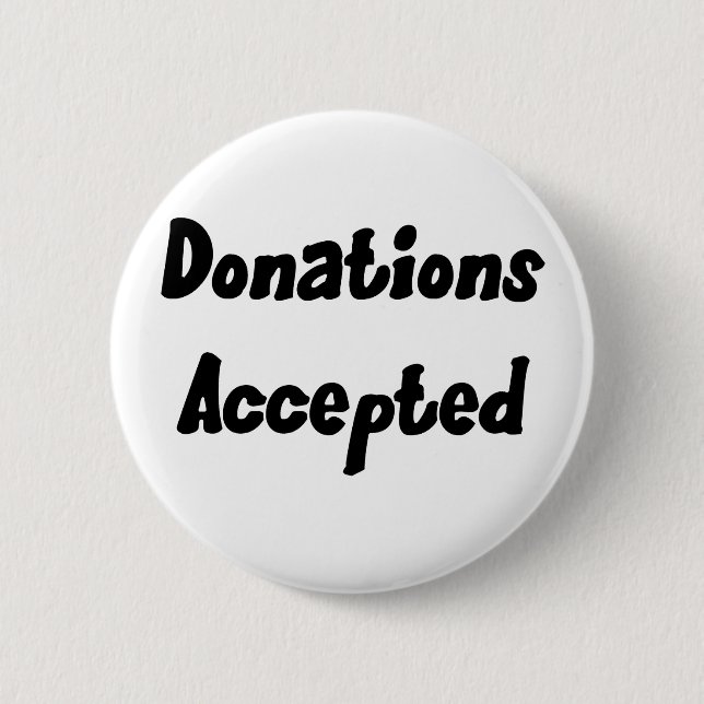 Accepterade donationer knäppas knapp (Framsida)