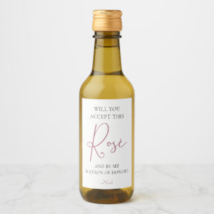 Accepterar du Rosé Brudens sida Frieri Wi? Vinetikett