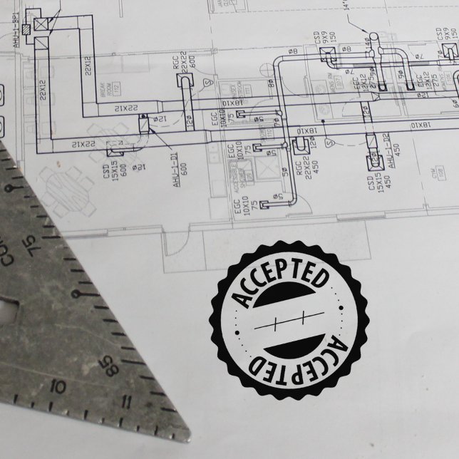 Accepterat, redovisande, mindre företag stämpel (Skapare uppladdad)