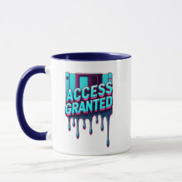 Access Granted | Retro Tech & Cybersecurity Floppy Mugg