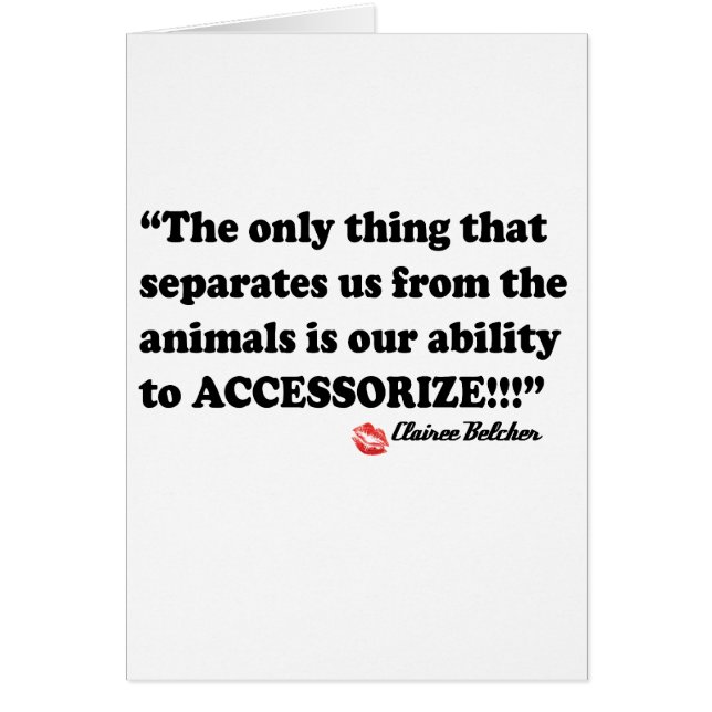 Accessorize Hälsningskort (Framsidan)