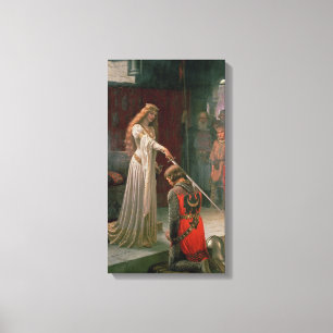 Accolade (av Edmond Blair Leighton) Canvastryck