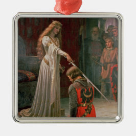 Accolade (av Edmond Blair Leighton) Julgransprydnad Metall